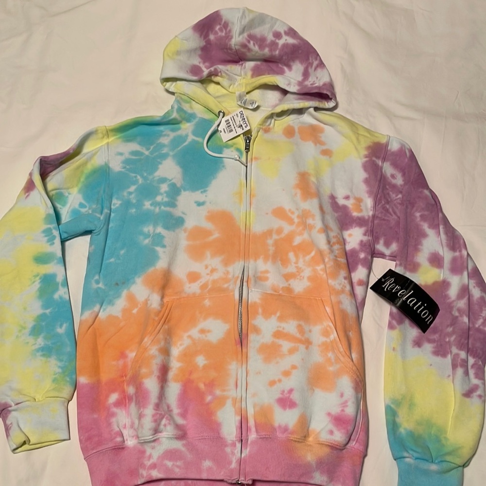 Tie dye hooded sweatshirt